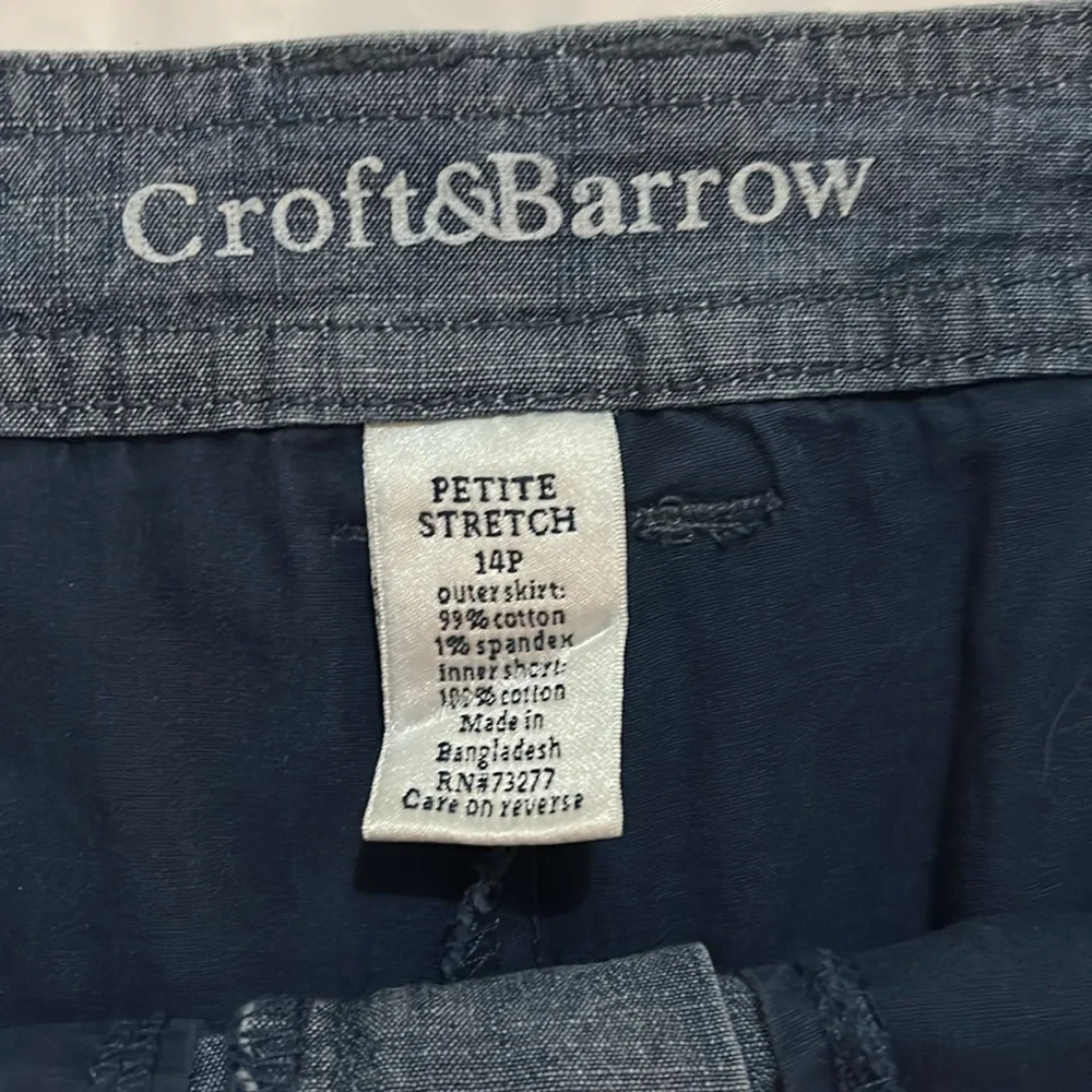 Denim Blue Skort petite. Croft & Barrow